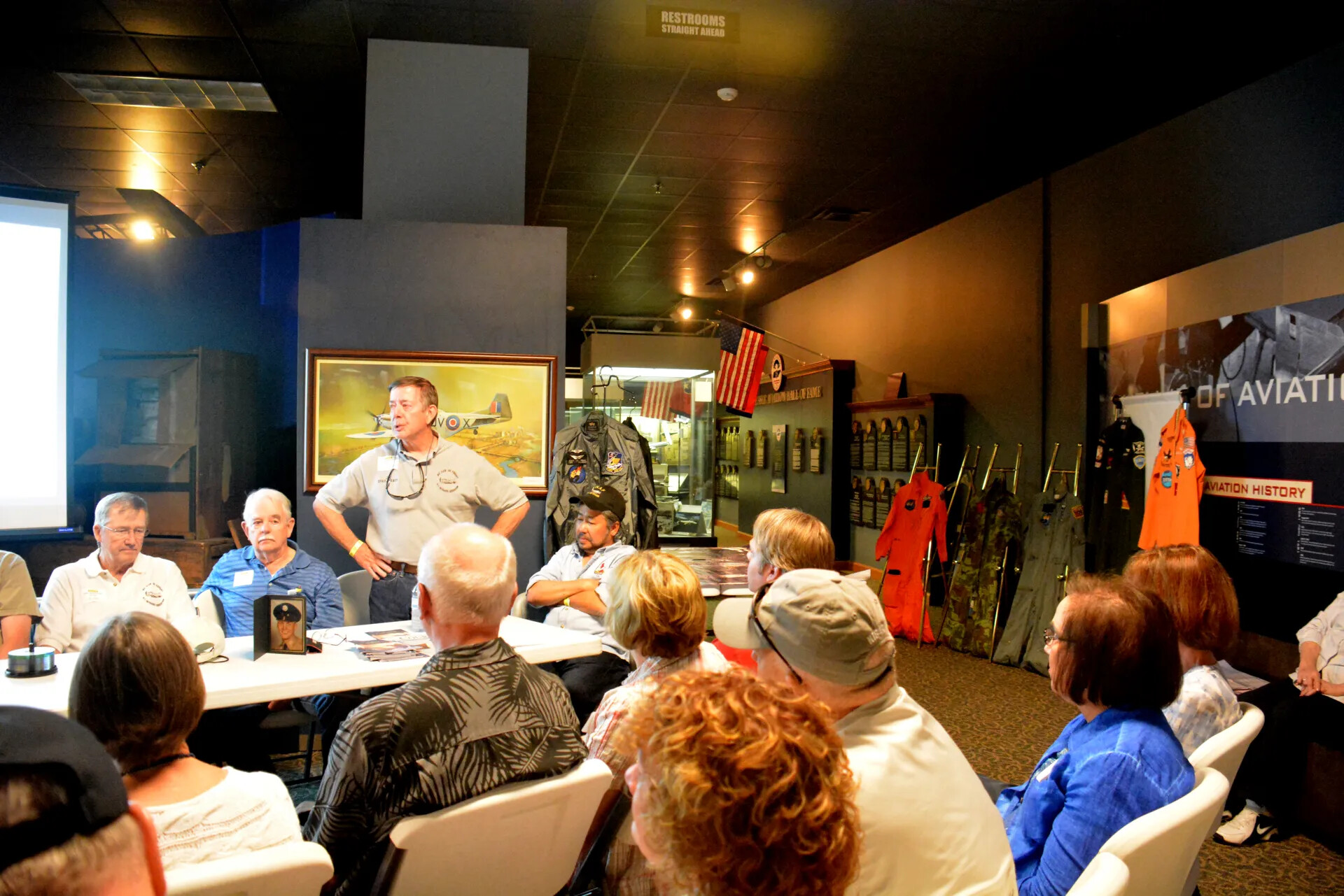 Panel Discussion with Vietnamese Veteran and Memorial Portrait, Tennessee Museum of Aviation