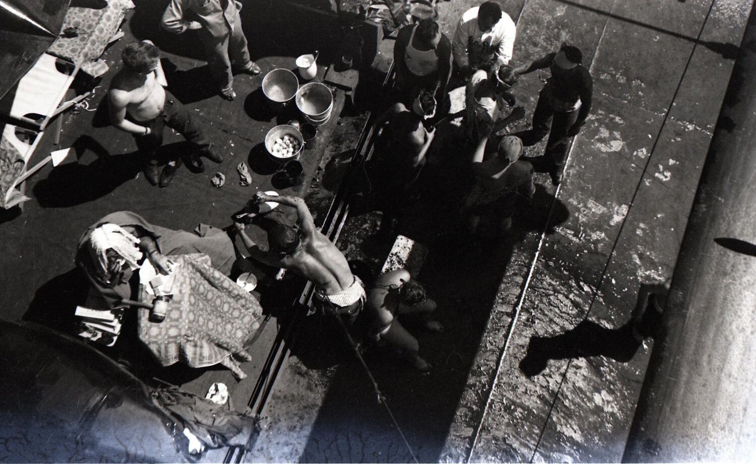 Riverside Washing and Gathering Scene, China-Burma-India Theater, WWII