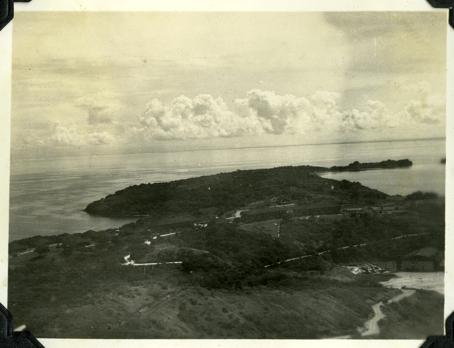 Aerial View of Fortified Coastal Peninsula, Manila Bay Area