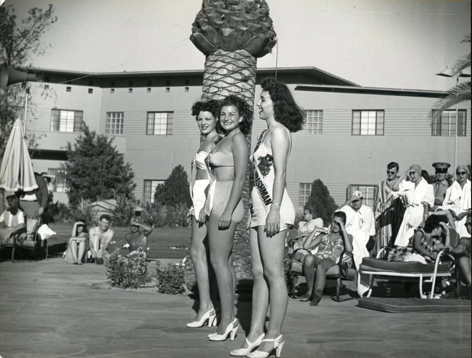 Bathing Beauty Contest at a Resort Hotel Pool, 1949