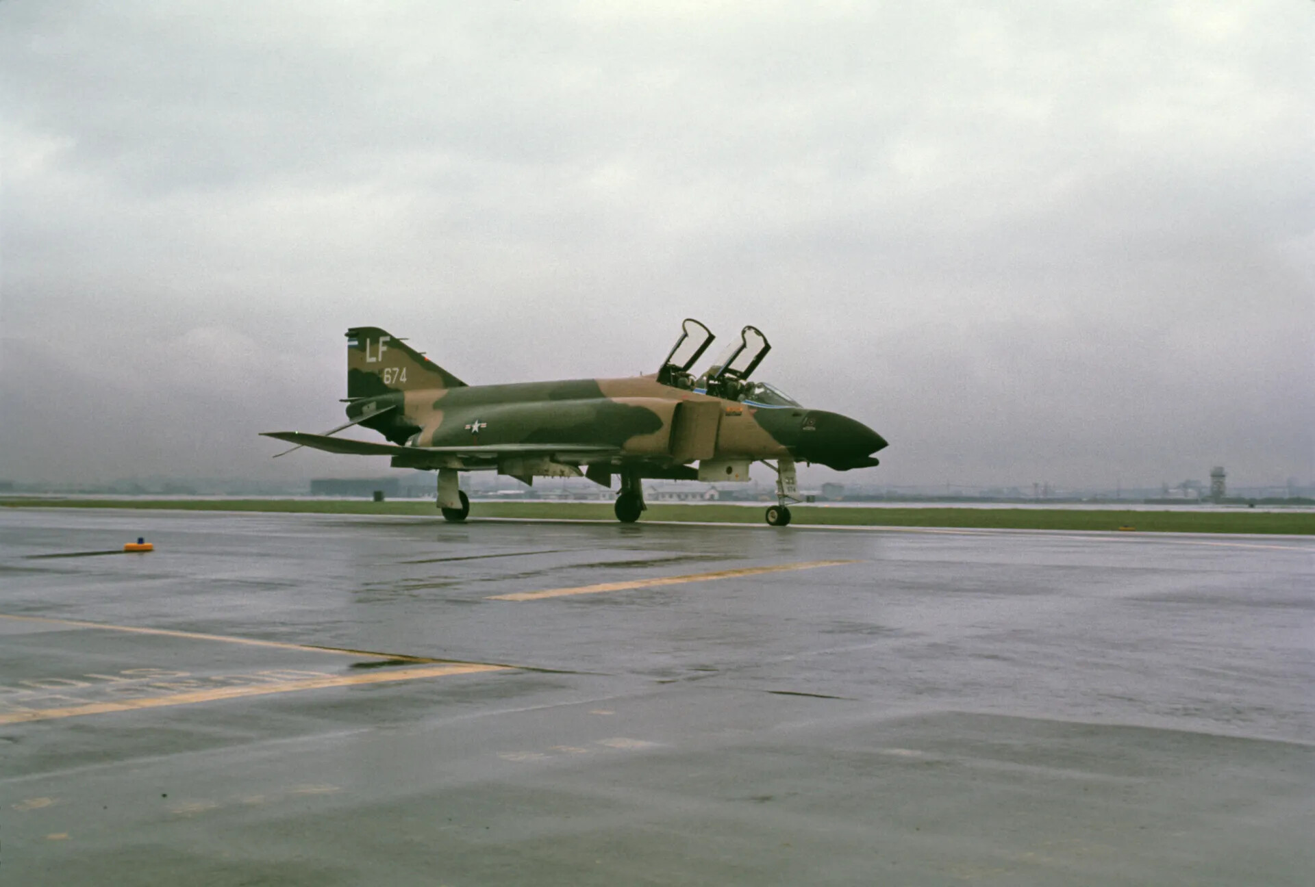 F-4 Phantom II (Tail Code 'LF', No. 674) on Wet Ramp, Luke AFB-Associated Unit