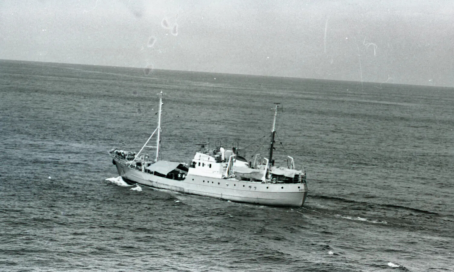 Soviet AGI "Ivan" Intelligence Collection Trawler Underway, Vietnam-Era Shadowing Operation
