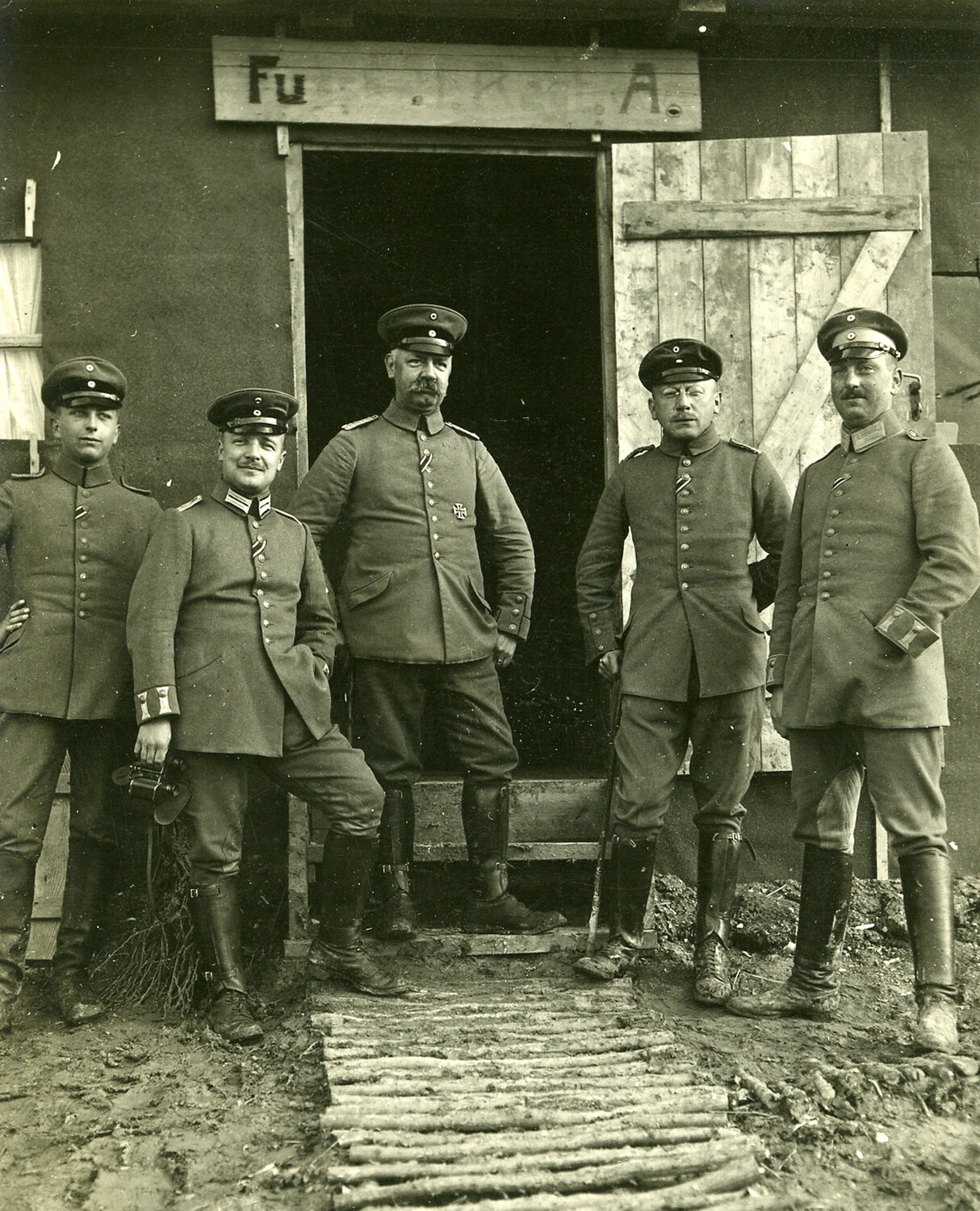 German Signals Unit ('Funker') Post with Five Soldiers, World War I