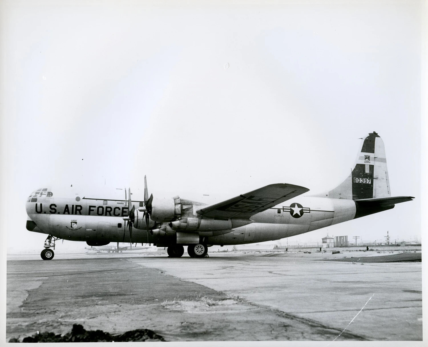Boeing KC-97 Stratofreighter/Stratotanker, USAF Serial 80397, on Airfield Ramp