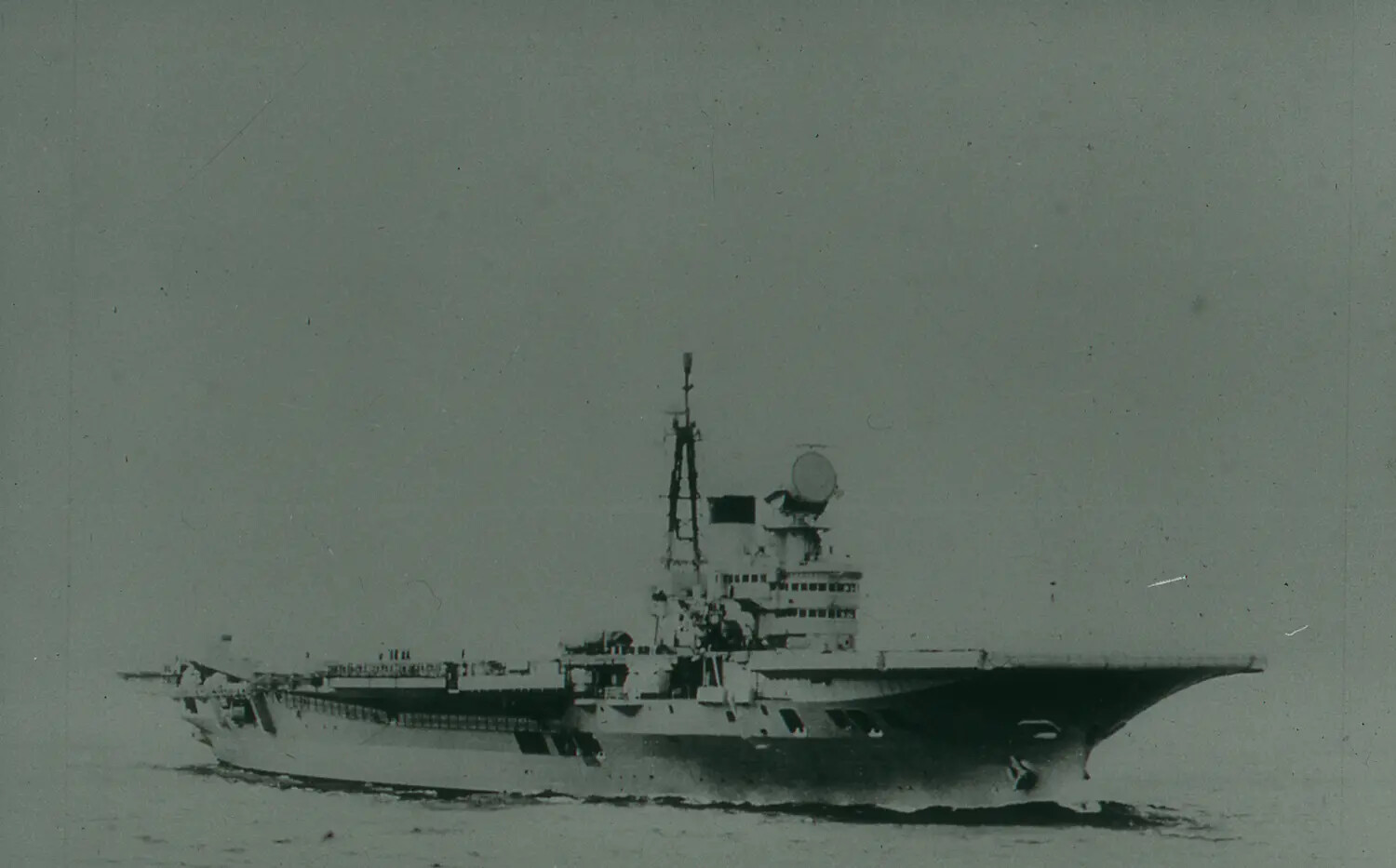 Aircraft Carrier Underway, Profile View, 35mm Negative Collection