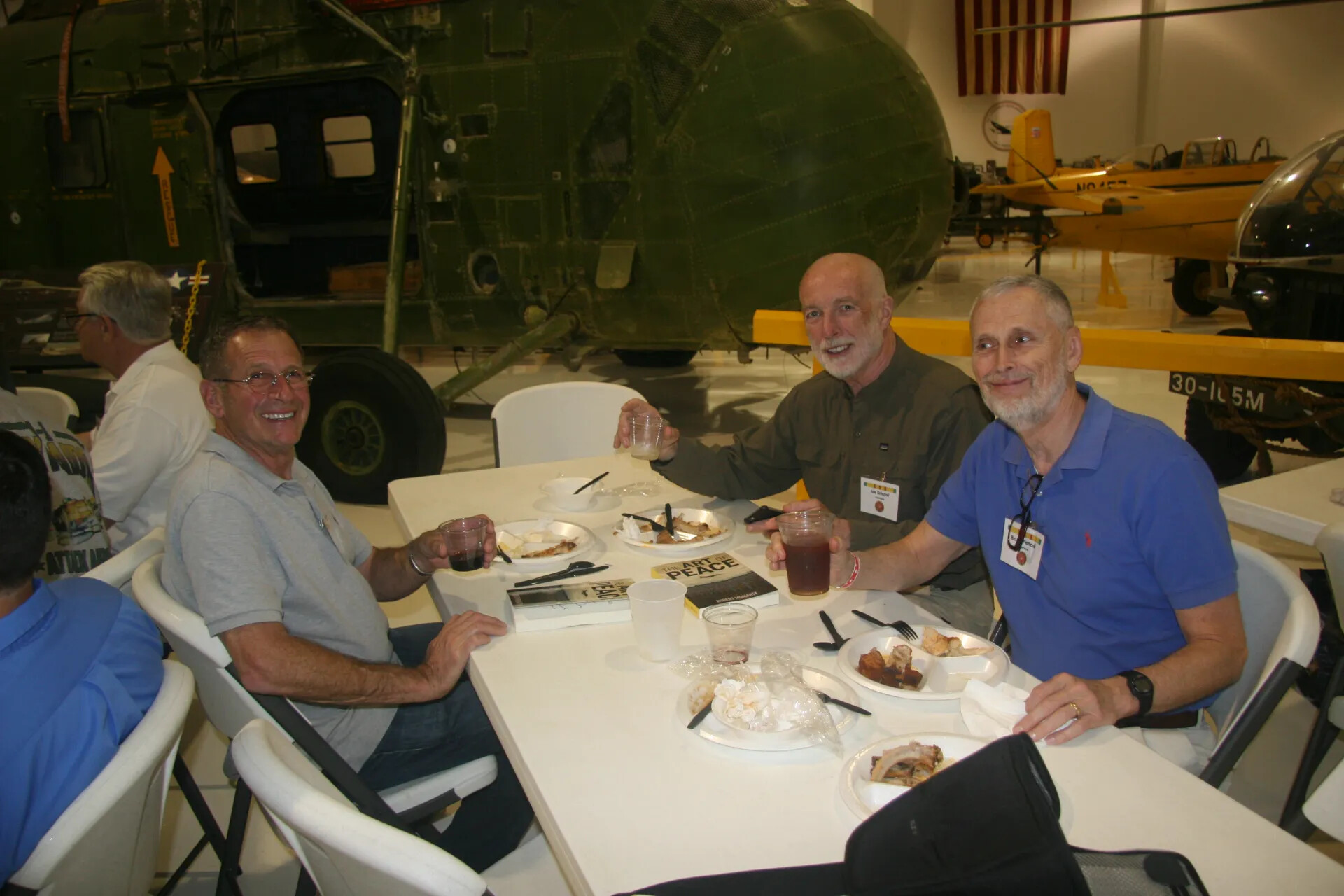 Veterans Reunion Luncheon Beneath Museum Helicopter Display, Operation Tailwind Reunion, April 2016