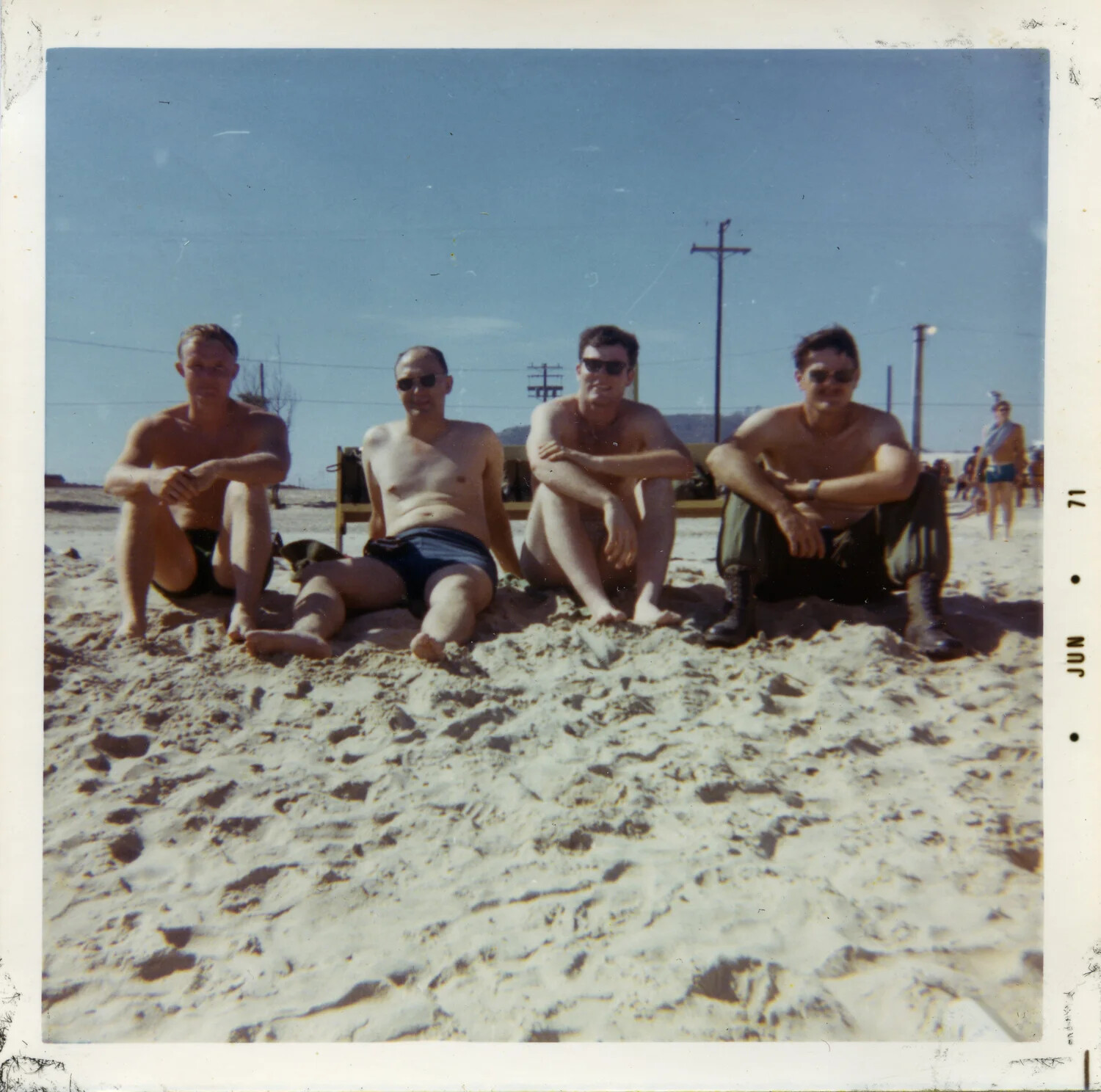 U.S. Servicemen at In-Country R&R Beach, South Vietnam, June 1971