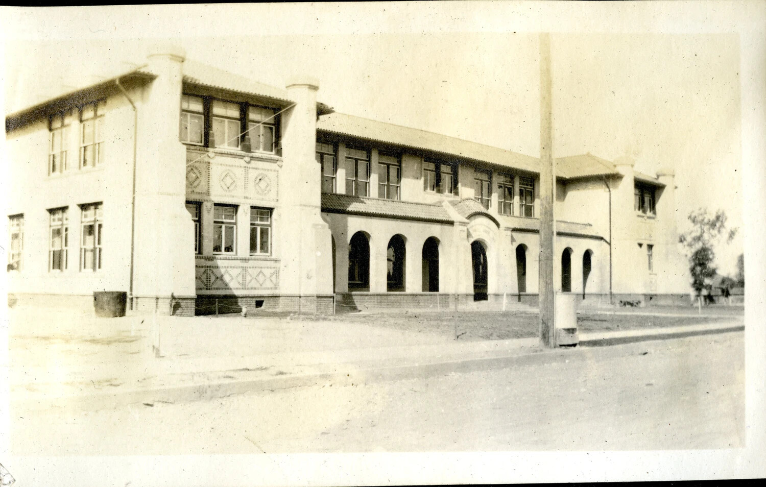 Mission Revival Institutional Building, WWI-Era Photo Album