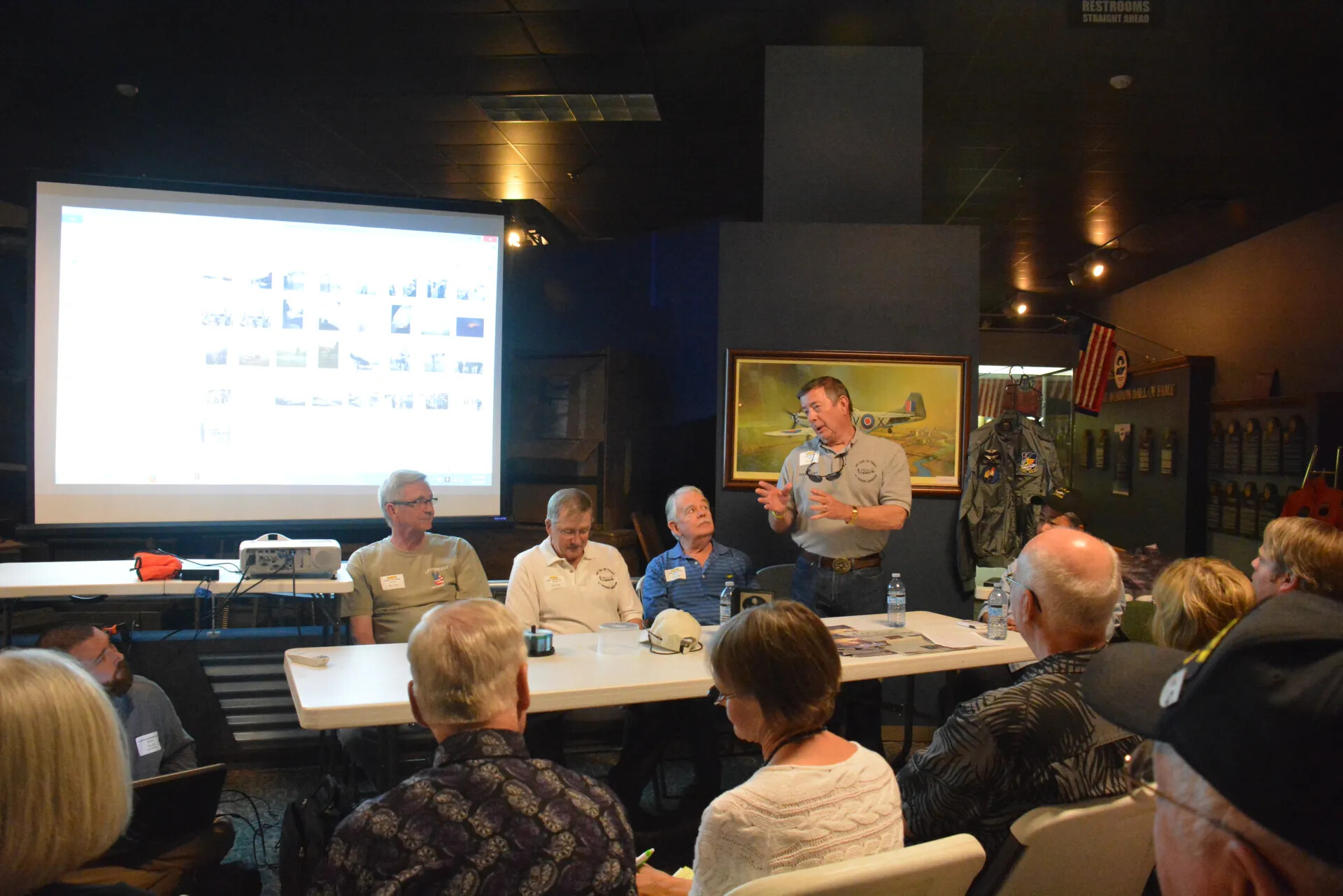 Veterans' Reunion Meeting, Aviation Museum — Digital Photo Archive Review on Screen