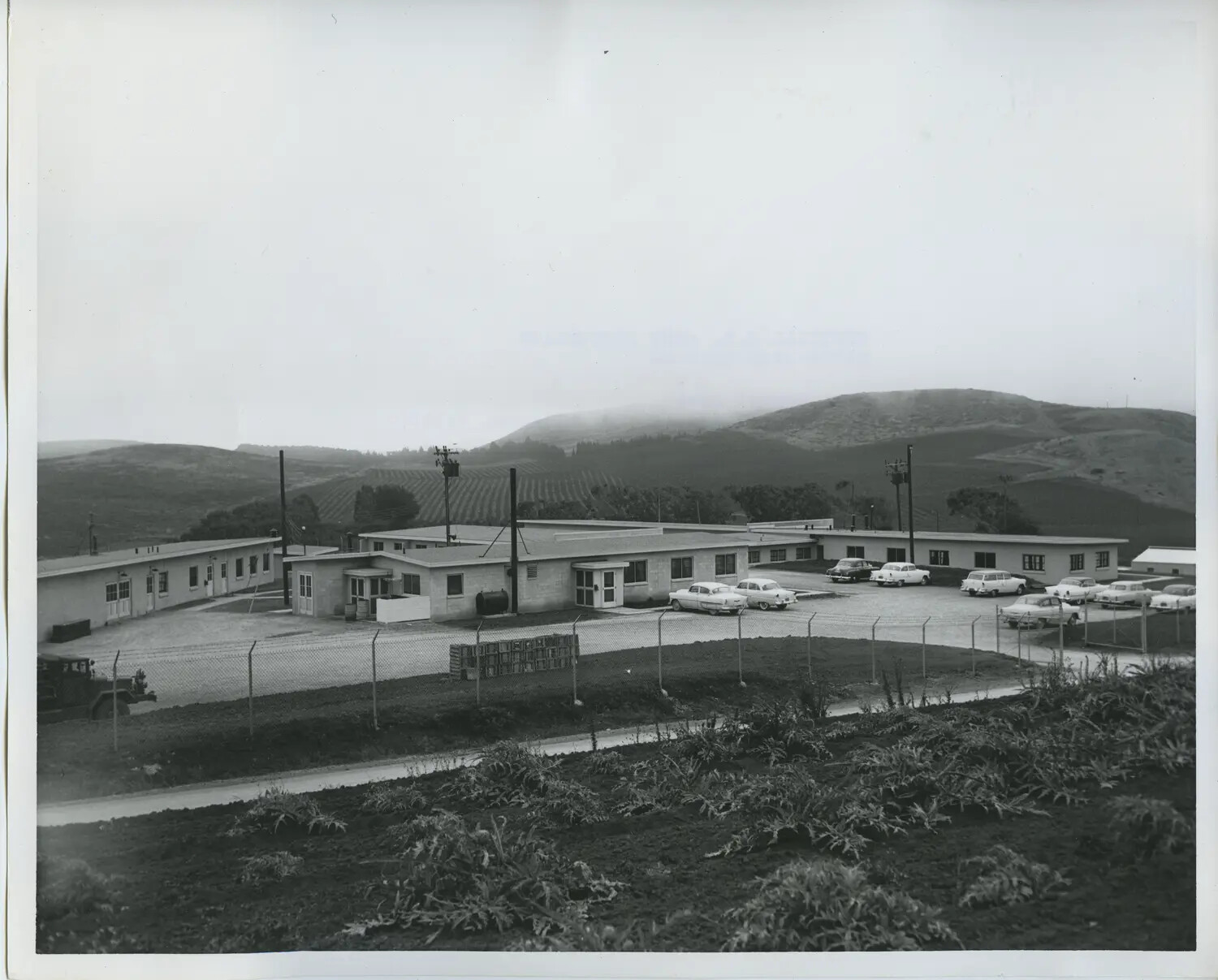 Cantonment Area, "C" Battery, 740th AAA Battalion, Milagra, California, 8 September 1955