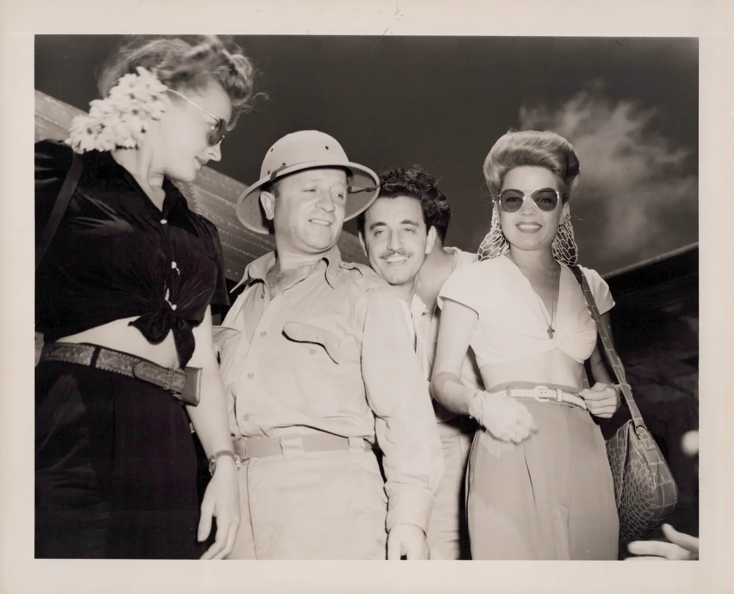 USO-Style Entertainment Group at Pacific Base, WWII Era