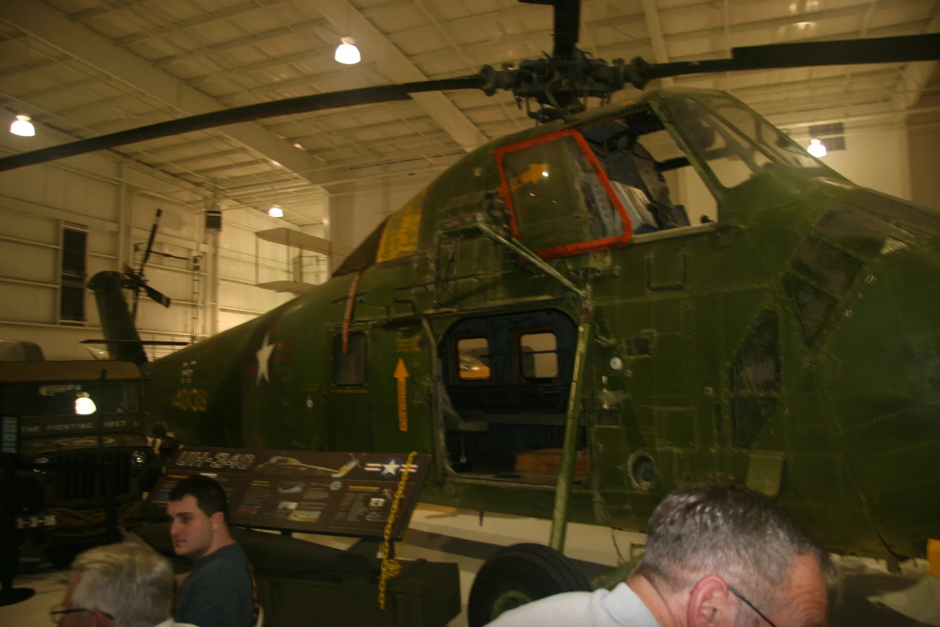Preserved UH-34G Helicopter on Museum Display, Tailwind Veterans Visit, April 30, 2016
