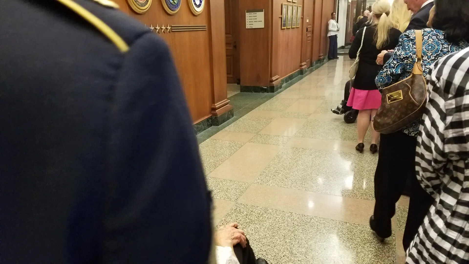 Pentagon Corridor During Gary Michael Rose Medal of Honor Events, October 24, 2017