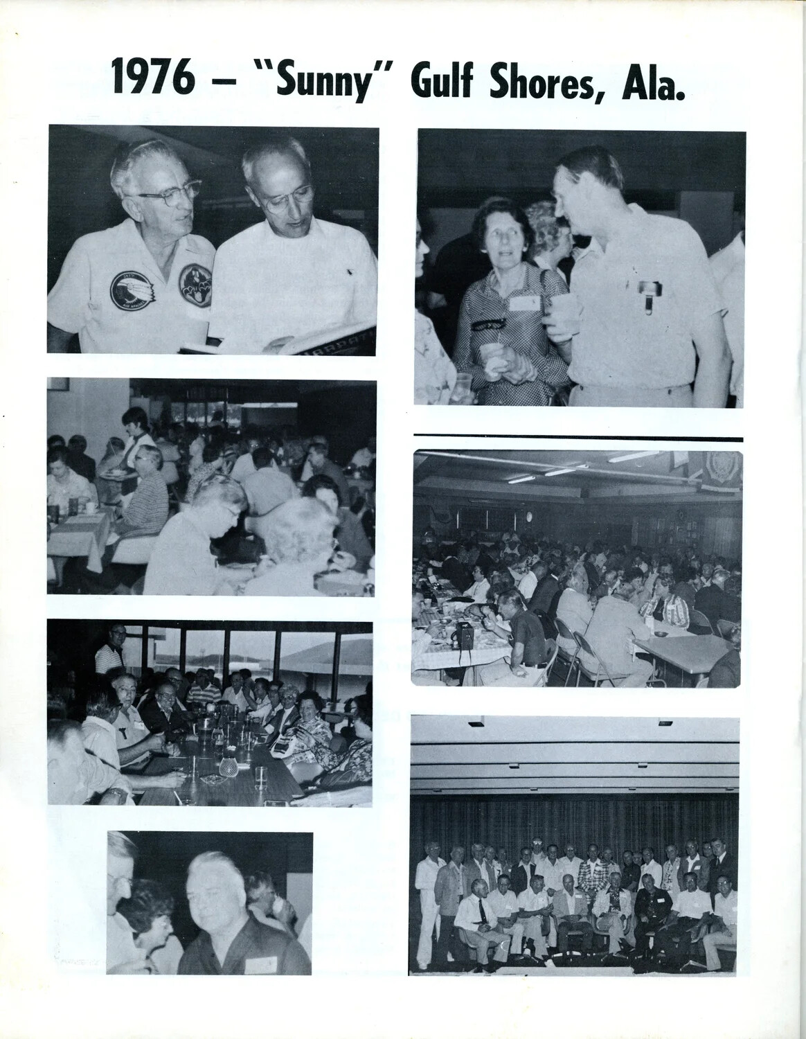 "1976 – 'Sunny' Gulf Shores, Ala." Reunion Page, Air Apache Journal, 345th Bomb Group Newsletter, 1979