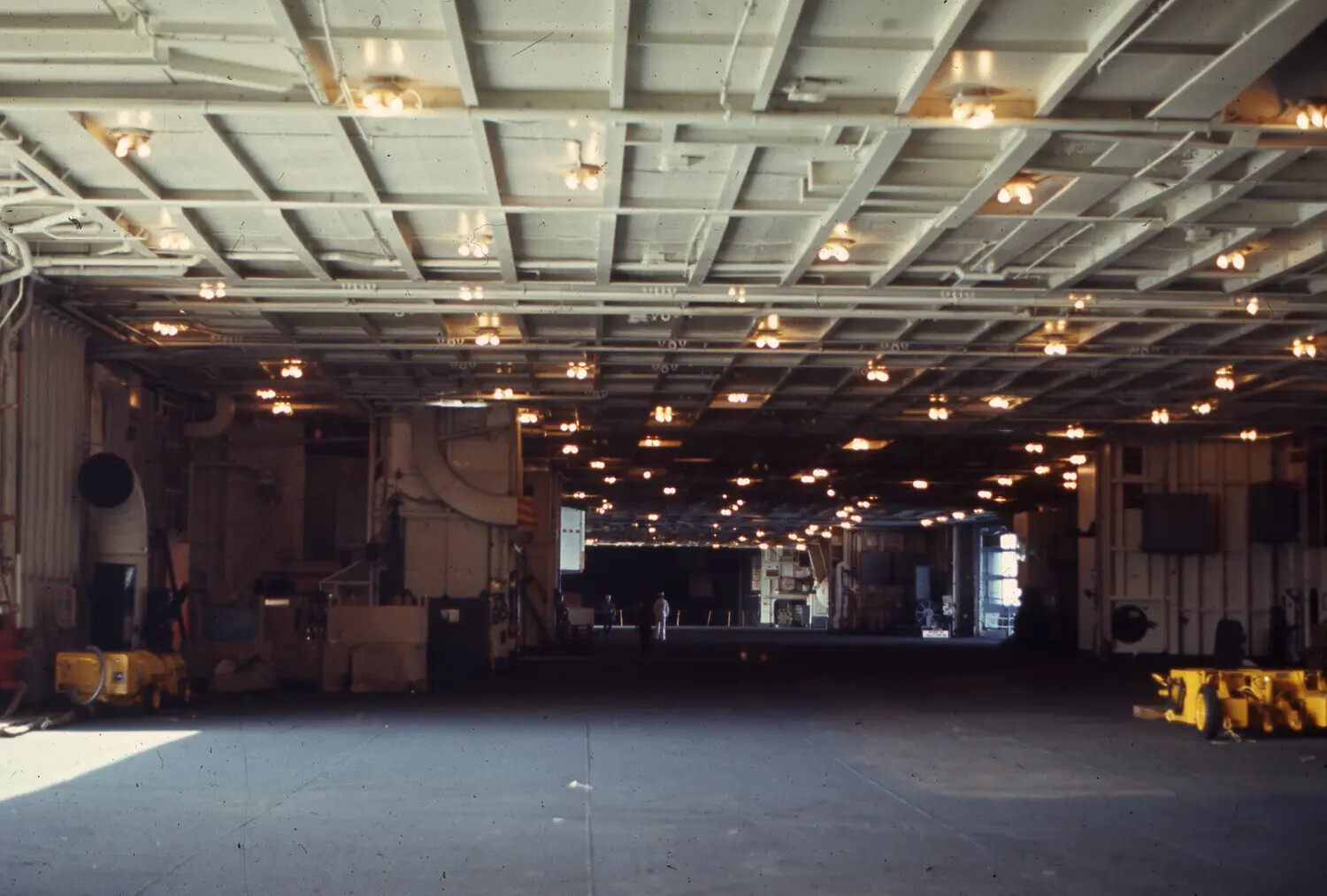 Empty Hangar Bay, USS Ticonderoga, Vietnam War Era