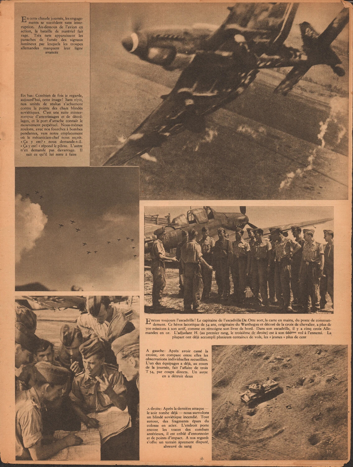 Der Adler Photo-Essay Page 571 — Junkers Ju 87 Stuka Squadron in Anti-Tank Operations on the Eastern Front