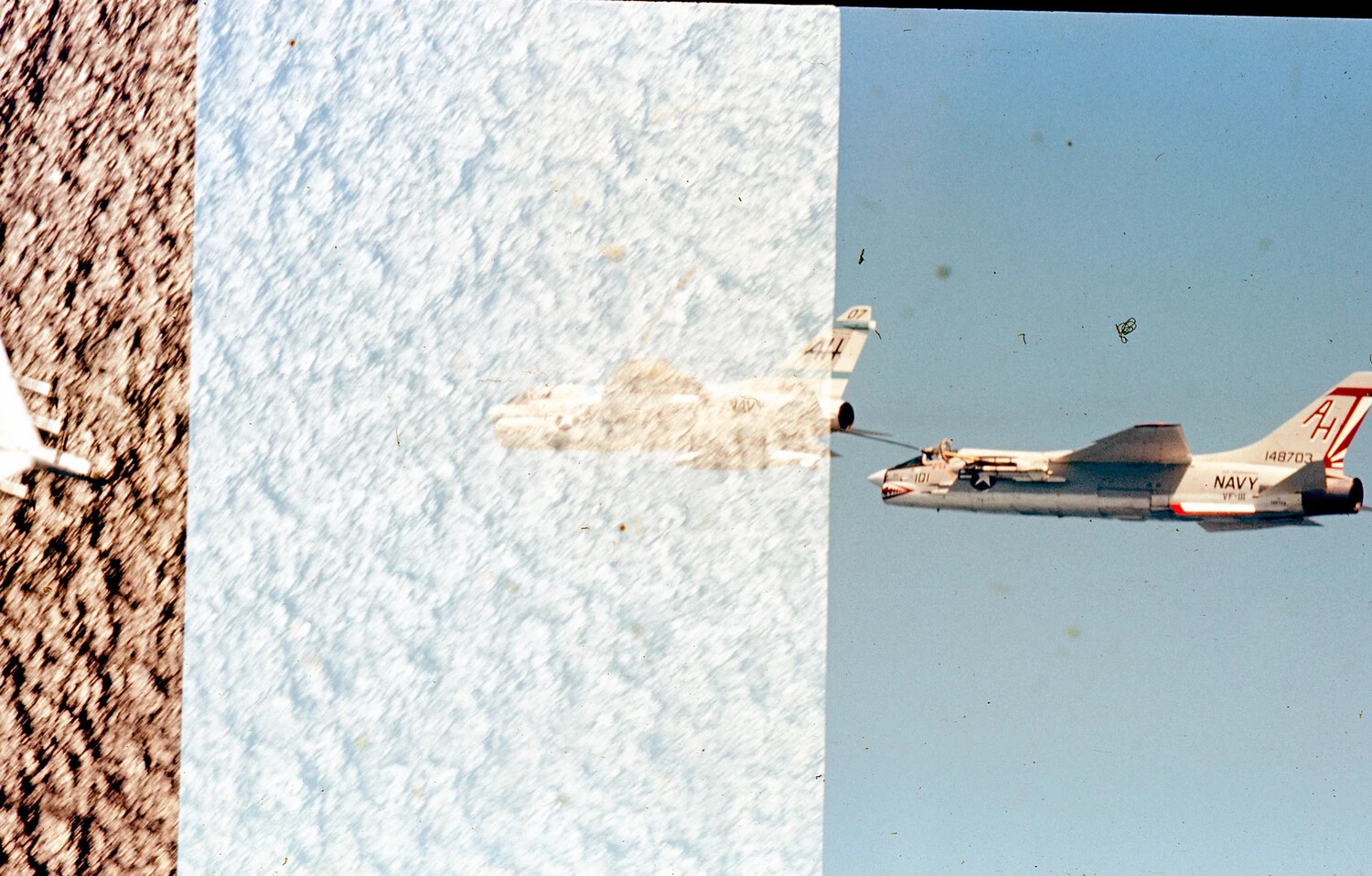 US Navy F-8 Crusader, VF-111 'AH' Tail Code, Bureau Number 148703, Vietnam Era