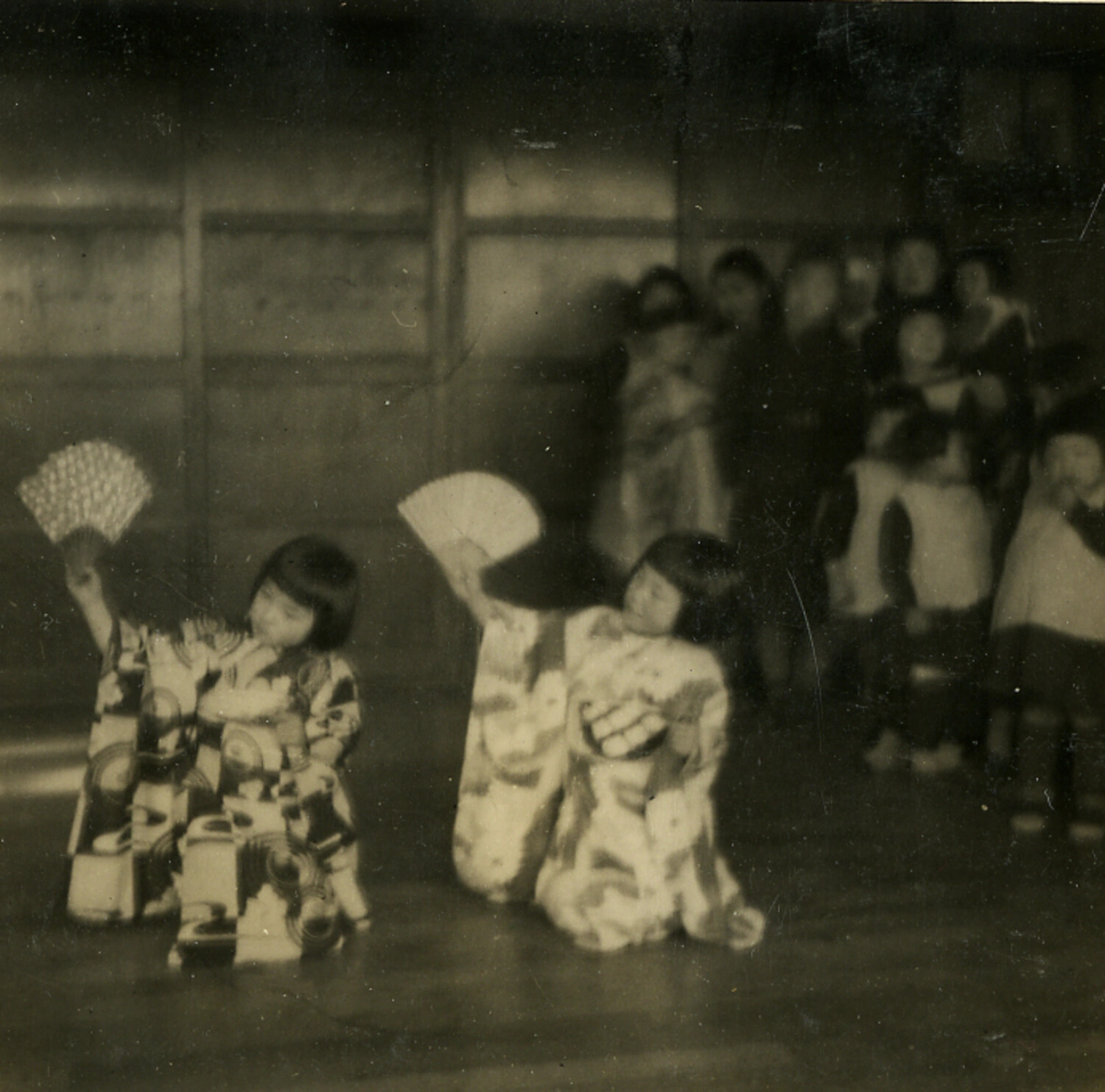 Japanese Children's Fan Dance Performance, Postwar Occupation-Era Photo Album