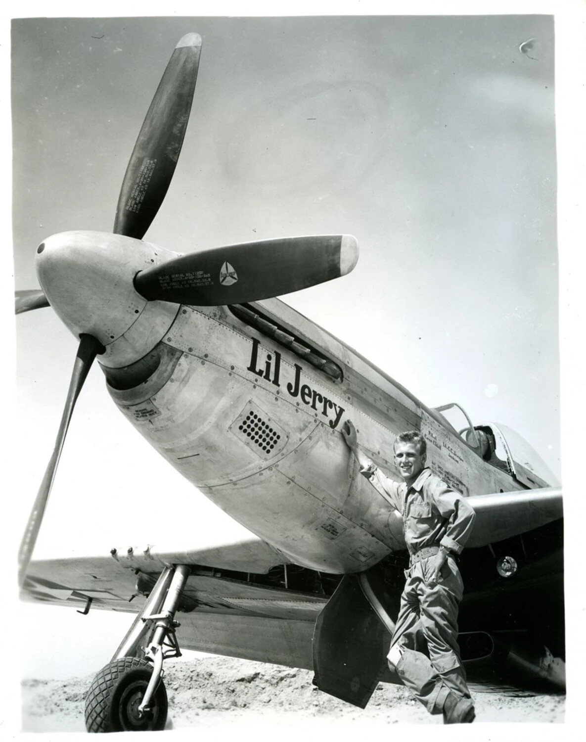 P-51 Mustang 'Lil Jerry' with Ground Crewman, WWII