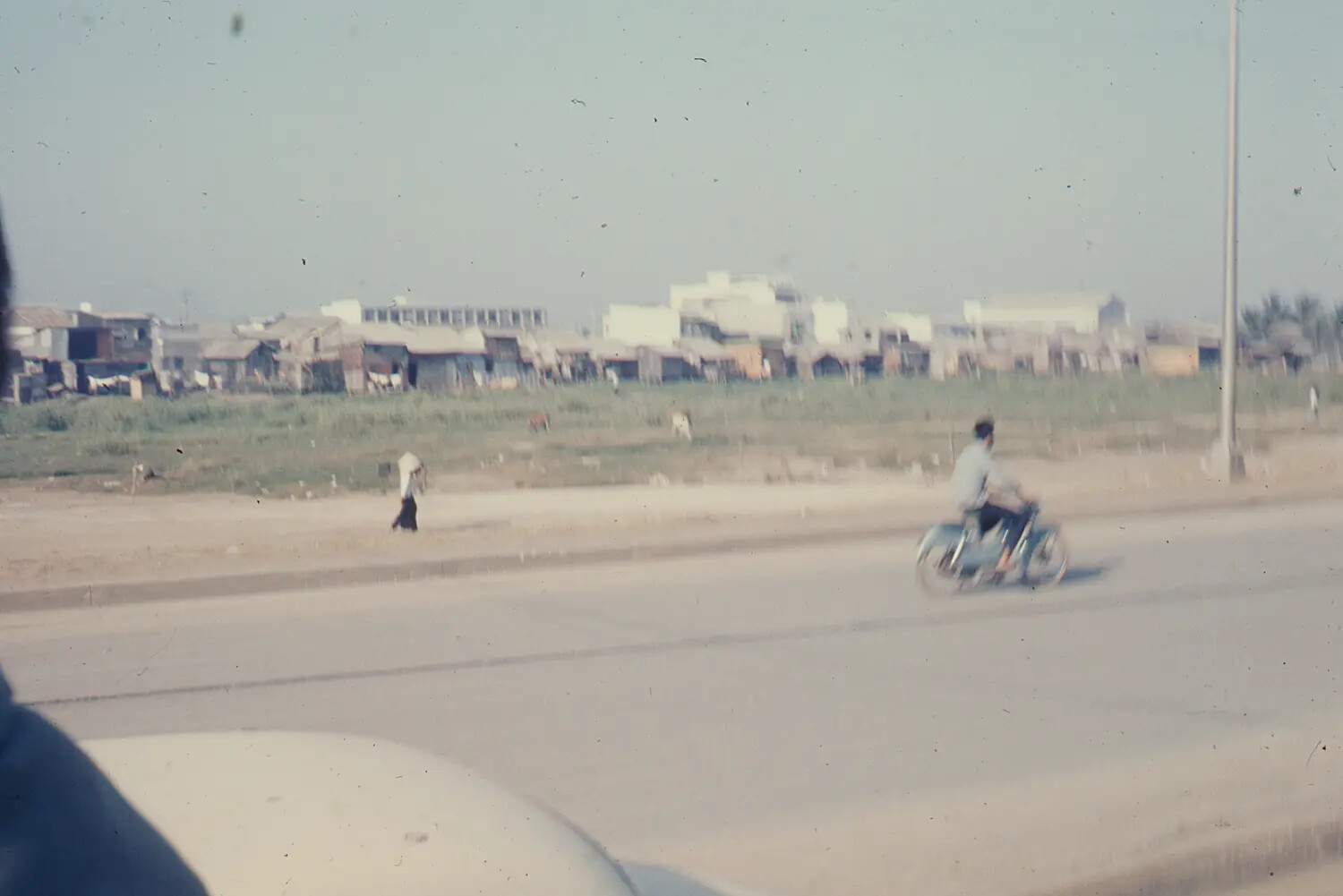 Roadside Street Scene, South Vietnamese Town, 1968 Tet Offensive Slide Collection