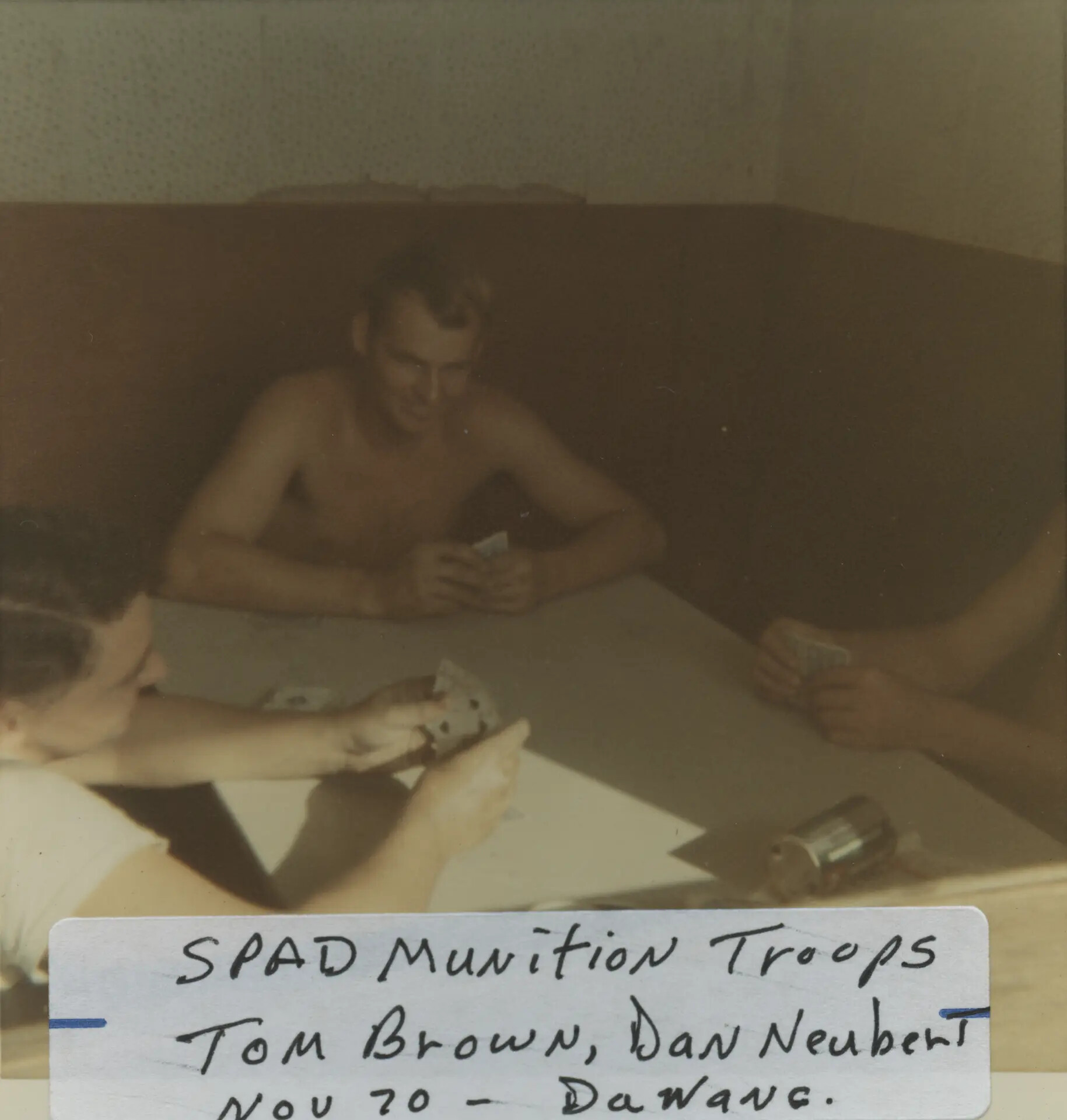 SPAD Munitions Troops Playing Cards, Da Nang Air Base, November 1970