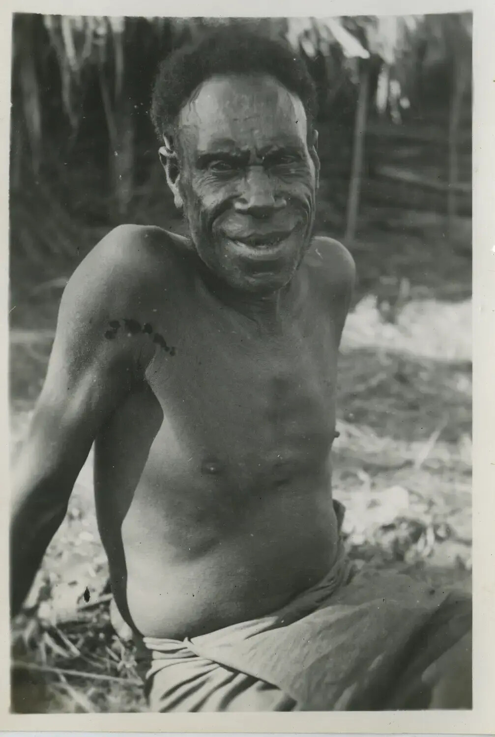 Portrait of an Elderly Papua New Guinean Man