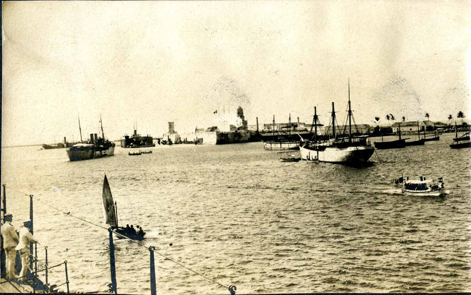 Detail: Harbor of Vera Cruz, Mexico, c. 1905