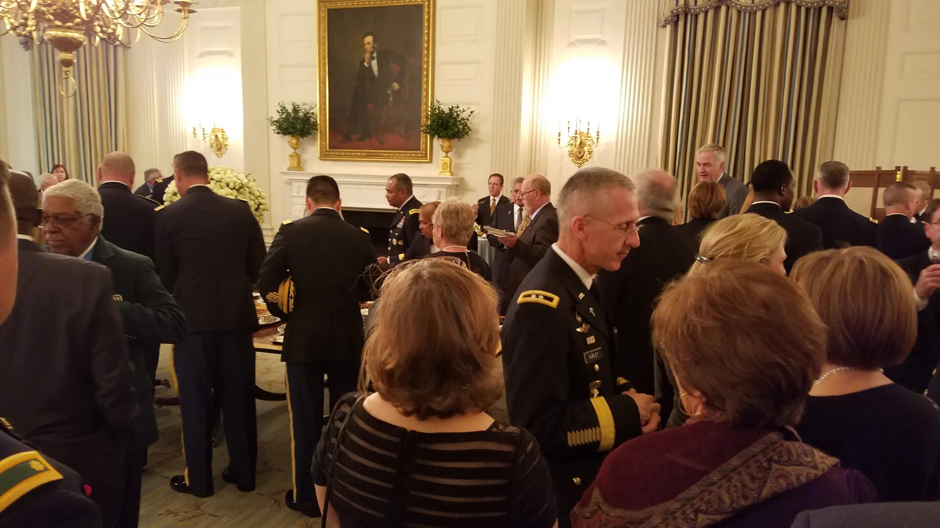White House State Dining Room Reception Following Gary Mike Rose Medal of Honor Ceremony, October 23, 2017