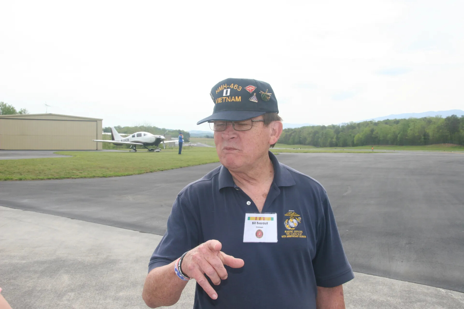 Vietnam Veteran Bill Beardall (HMH-463) at Operation Tailwind Reunion Event, 2016