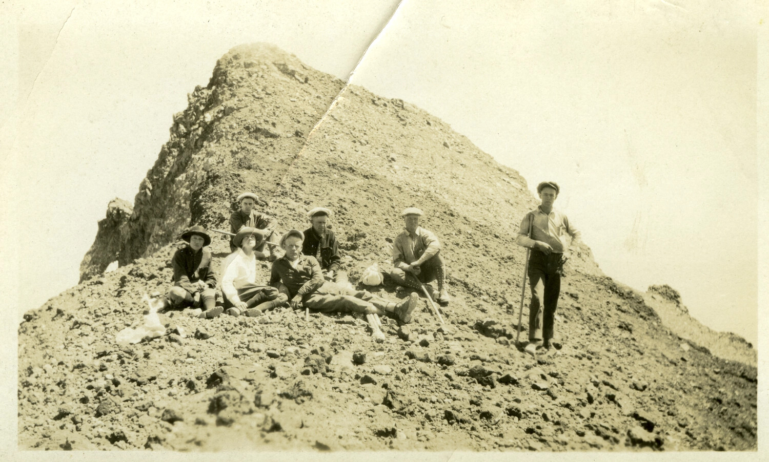 Group Portrait Atop a Rocky Summit, Philippines, Early 20th Century