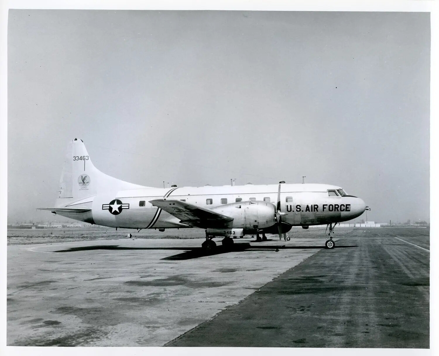 Convair T-29/C-131 Transport Aircraft, USAF Serial 33463, Ramp Photograph