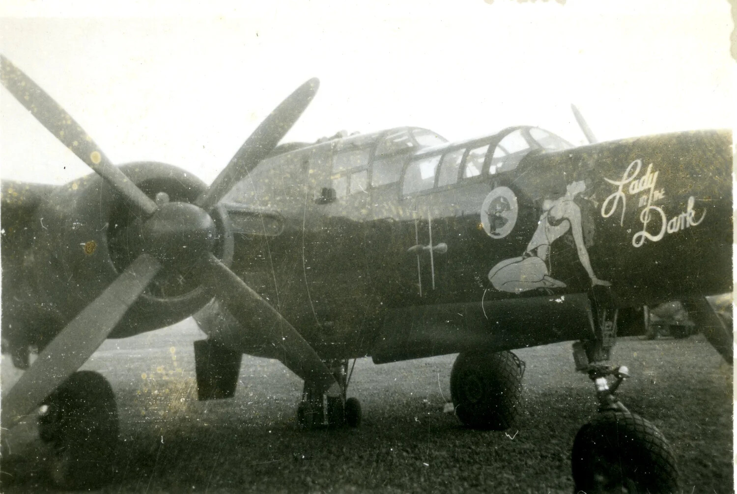 Twin-Engine Medium Bomber 'Lady in the Dark' with Nose Art — WWII Pacific Theater