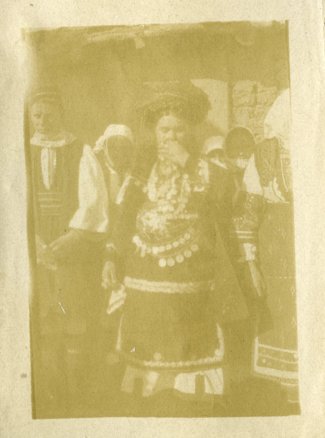 Portrait in Traditional Balkan Costume, from a WWI French Pilot's Photo Album