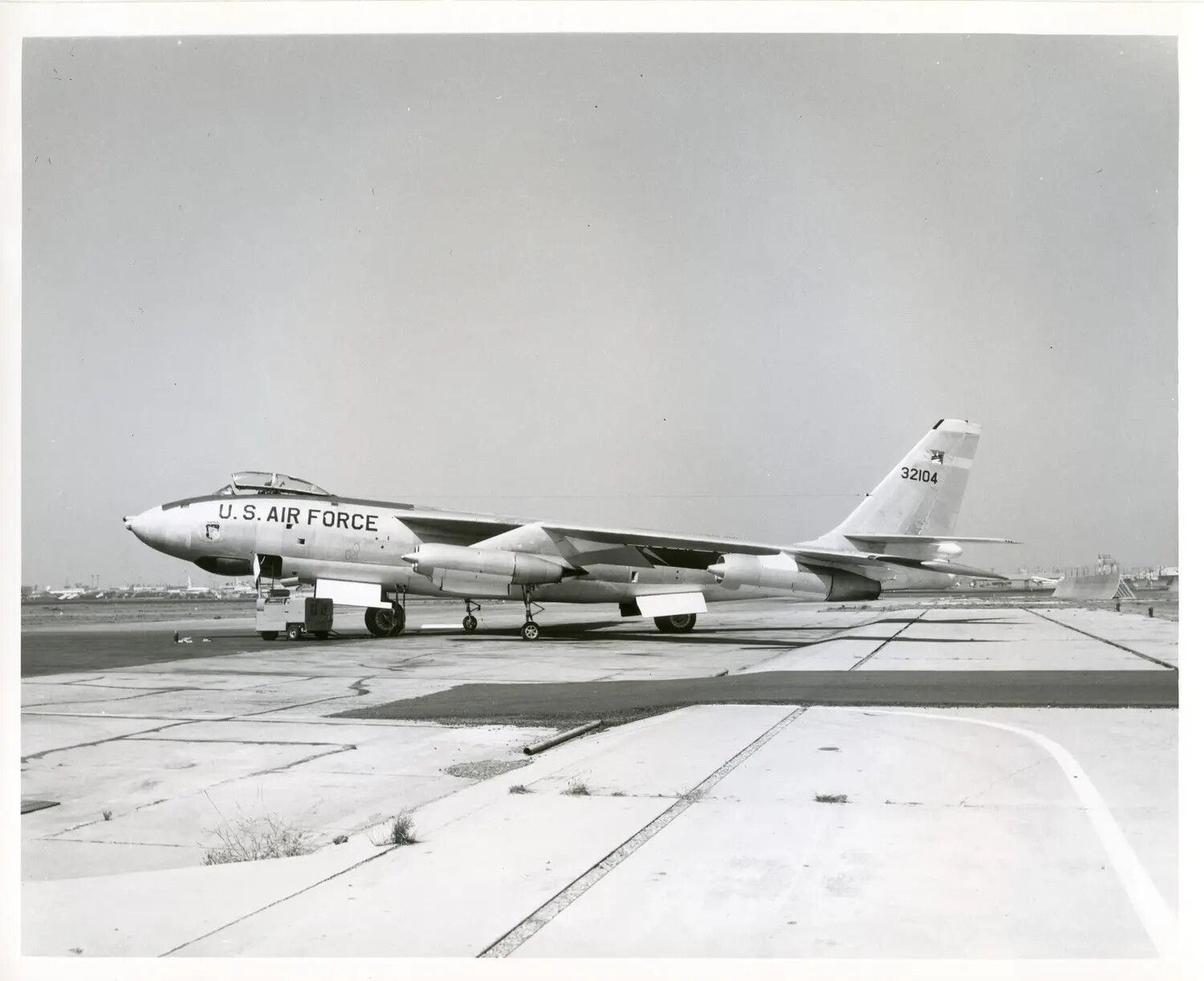 Boeing B-47 Stratojet on Airfield Ramp, Serial 32104