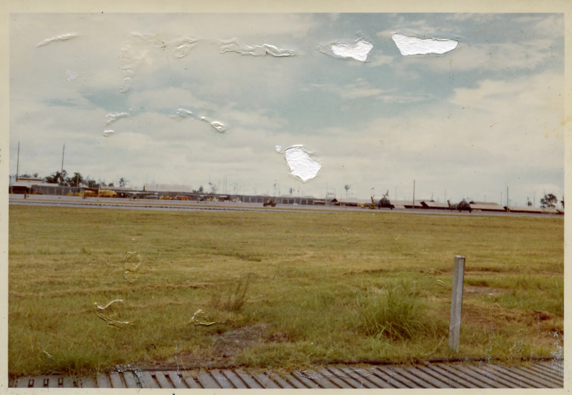 Distant Airfield View, Possibly NKP (Nakhon Phanom RTAFB) — Doug Carmichael Vietnam Color Photos