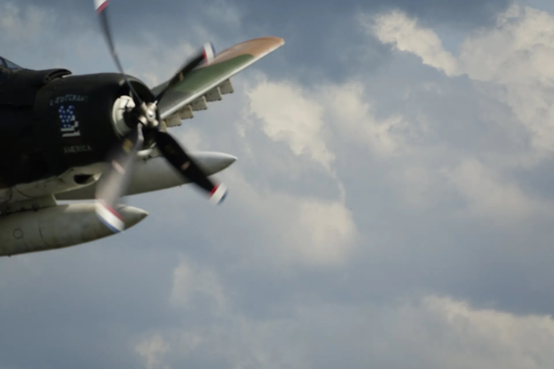 Douglas A-1 Skyraider 'Lieutenant... America' Close Overhead Pass, Propeller Detail, May 2019 Event
