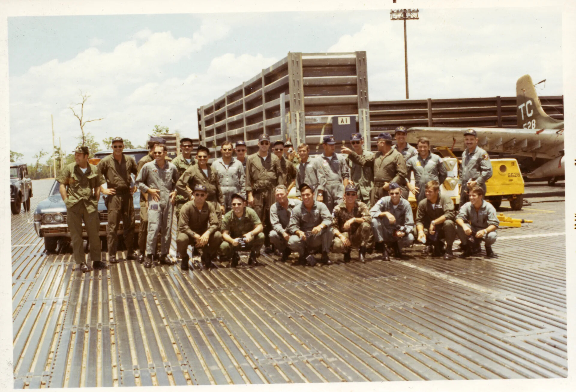 USAF Squadron Group Photo on Flight Line, Nakhon Phanom RTAFB