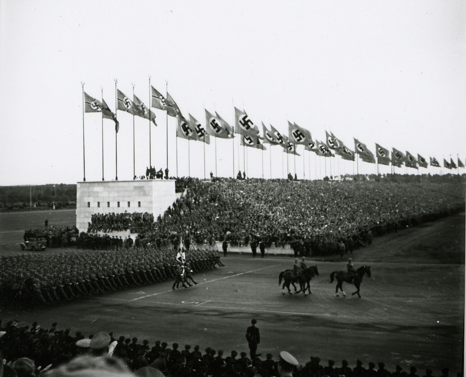 Nazi Party Rally at the Nuremberg Rally Grounds, 1930s (Zeppelinfeld)