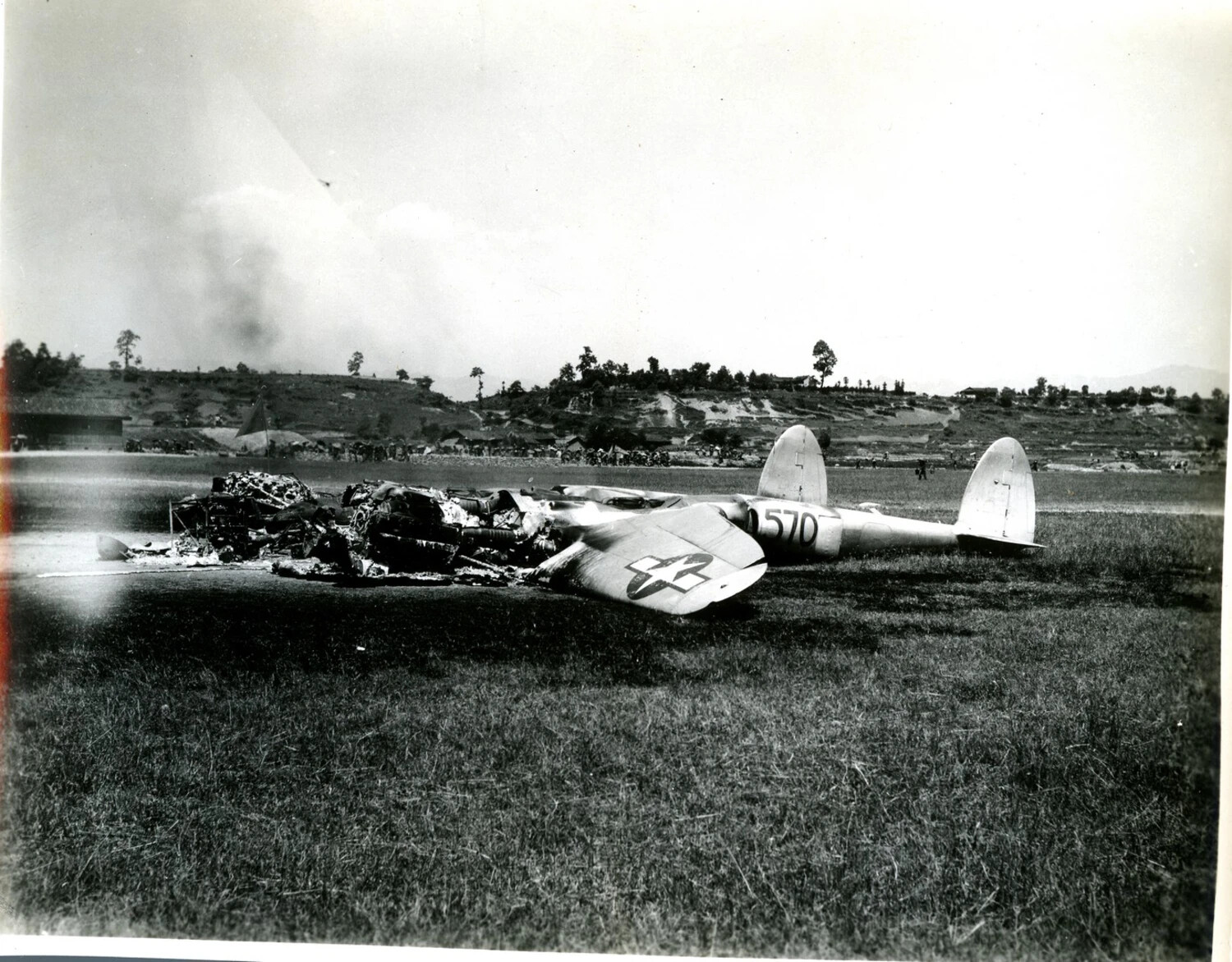 Wrecked Twin-Engine US Military Aircraft, CBI Theater, WWII