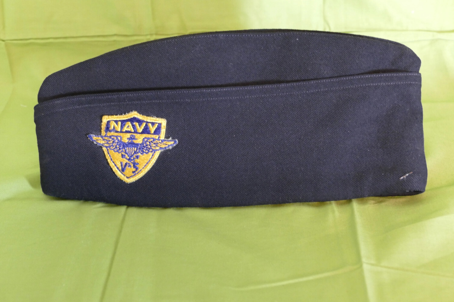 U.S. Navy Garrison Cap with Naval Aviation Cadet (V-5) Patch – Lt. Bancroft Collection, Korean War Era