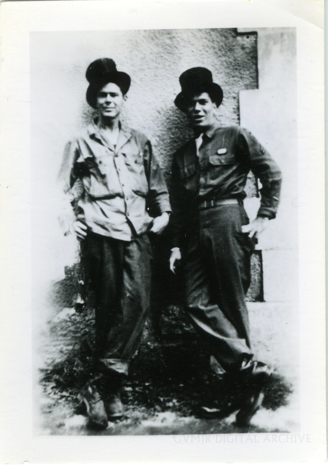 Two Soldiers in Bowler Hats, 101st Airborne Division Collection