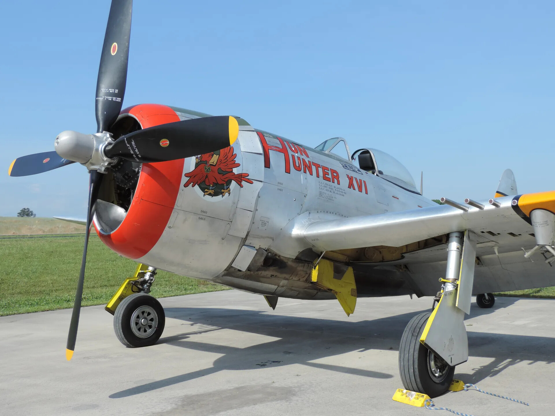 Republic P-47 Thunderbolt 'Hun Hunter XVI' on Static Display