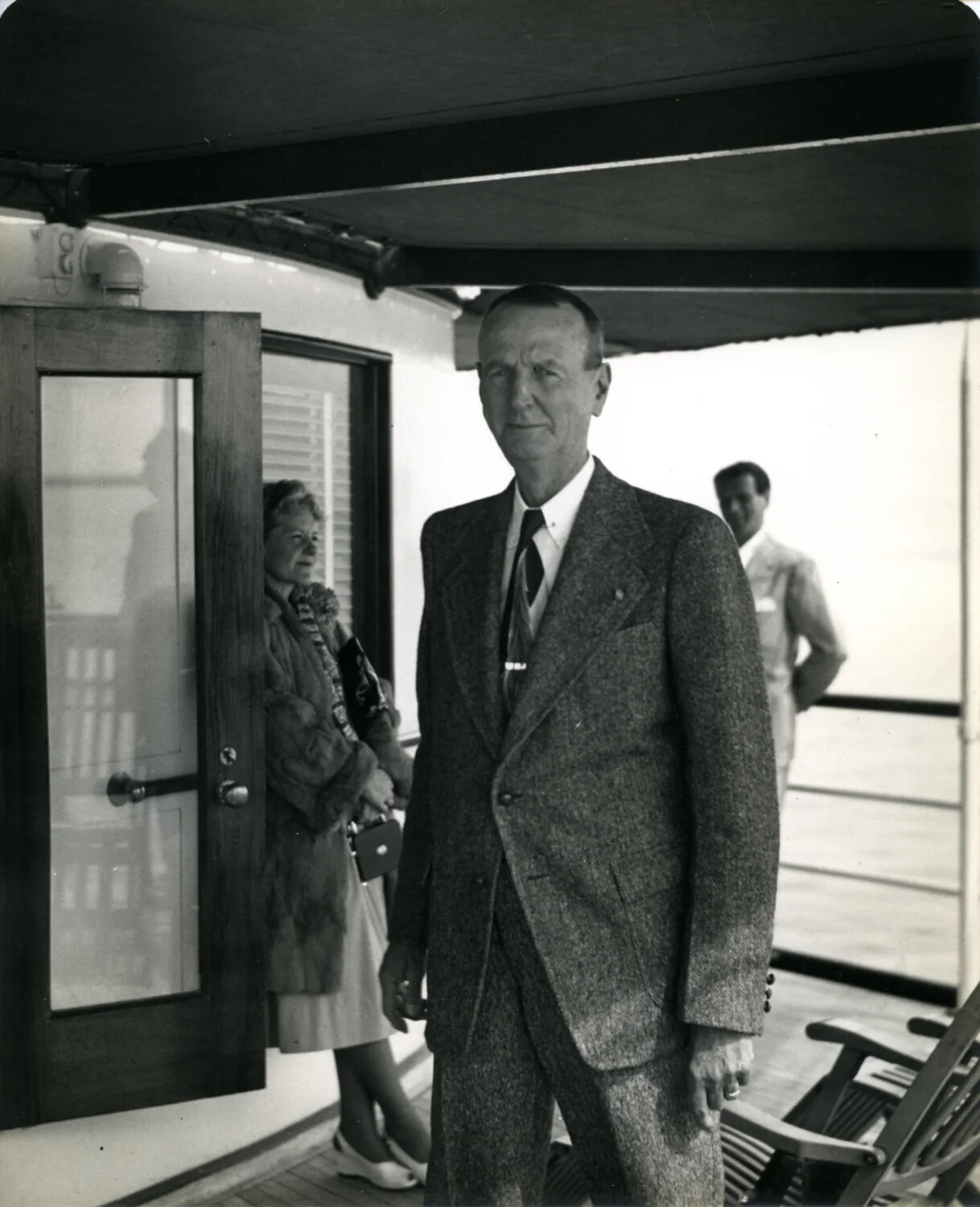General Jonathan M. Wainwright Aboard Ship, 1949