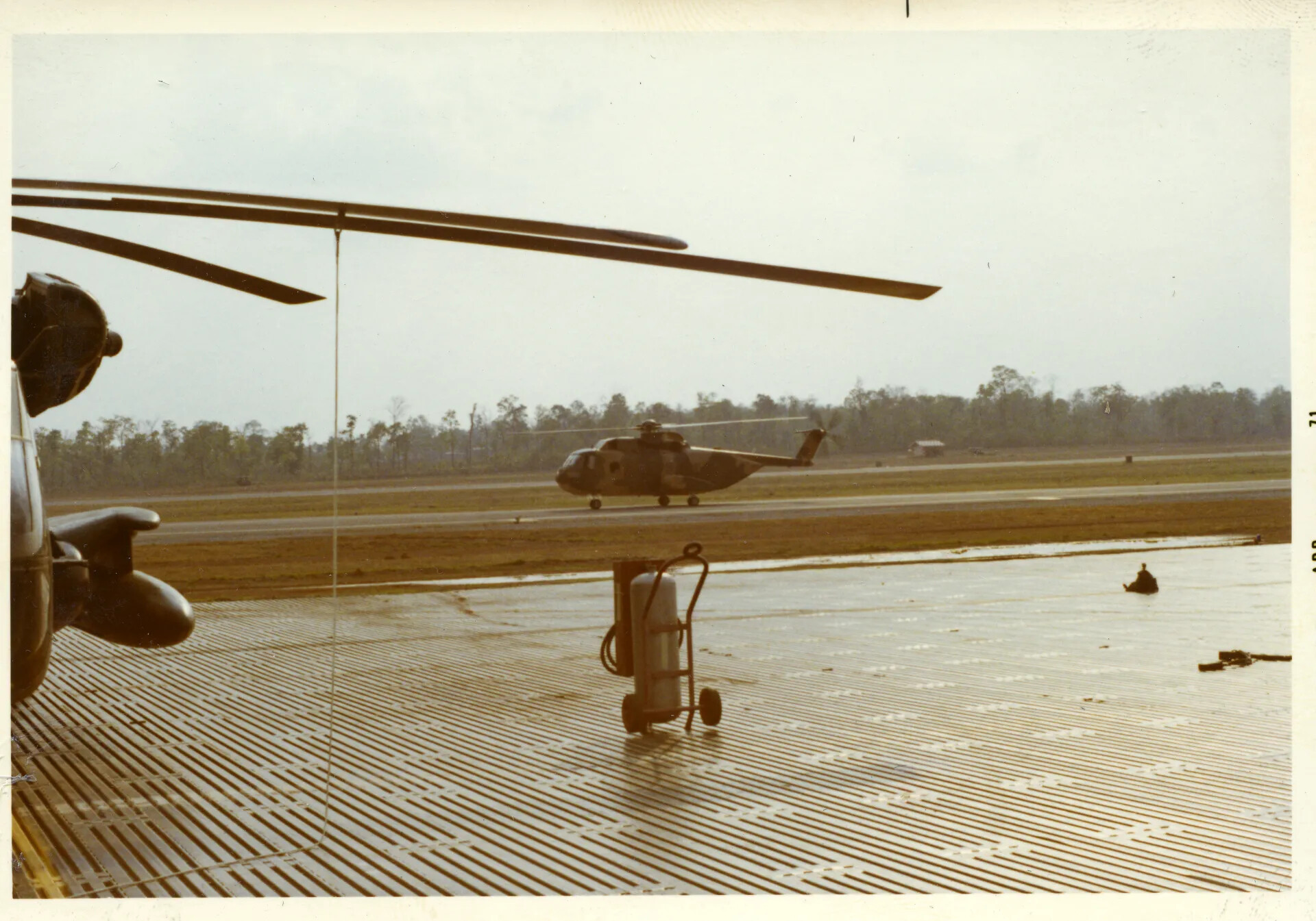 HH-3 Jolly Green Giant Helicopter on Runway, Nakhon Phanom RTAFB (NKP)