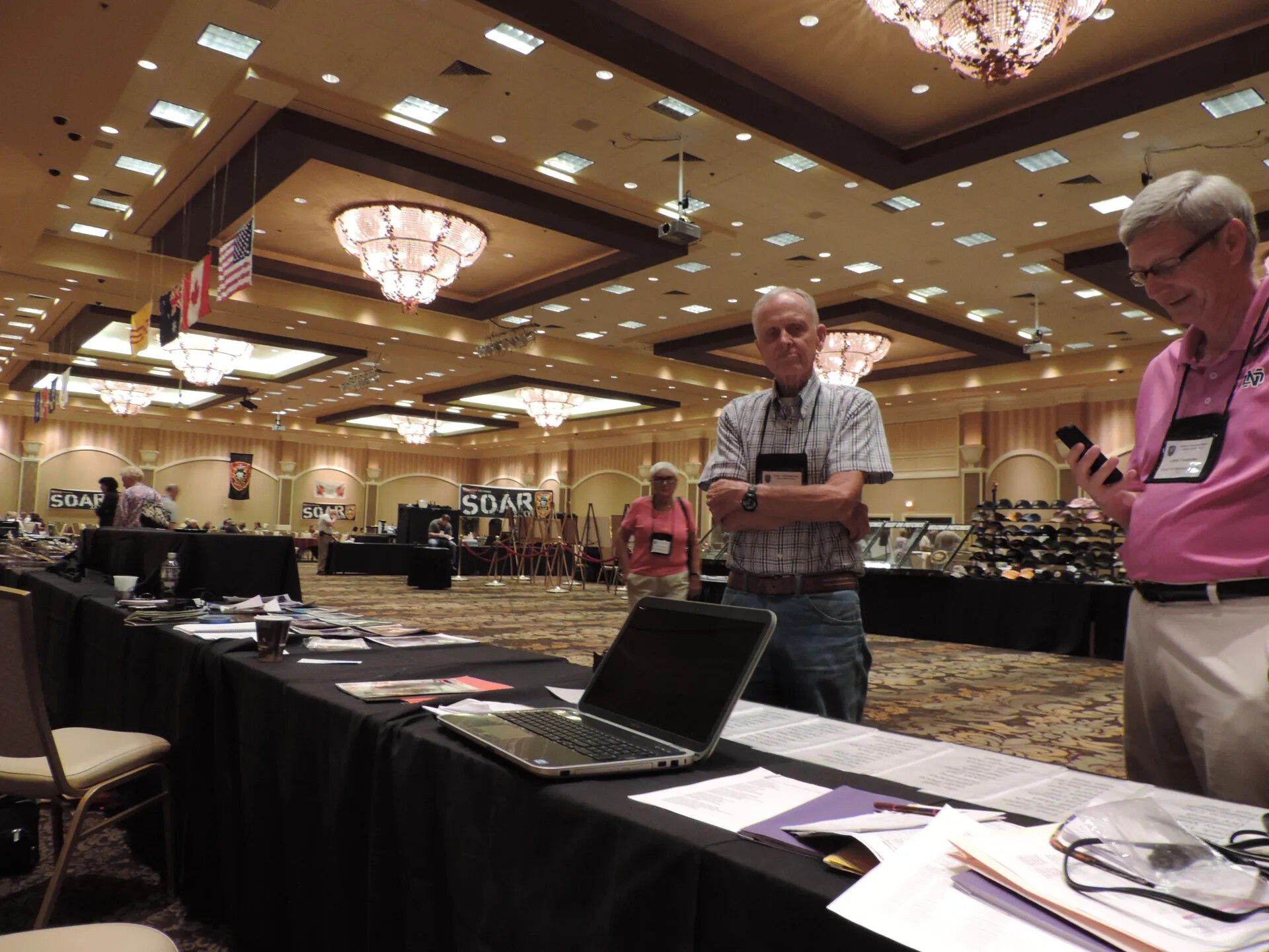The Reunion Hall from the Registration Table, Special Operations Association Reunion, Las Vegas, 2013
