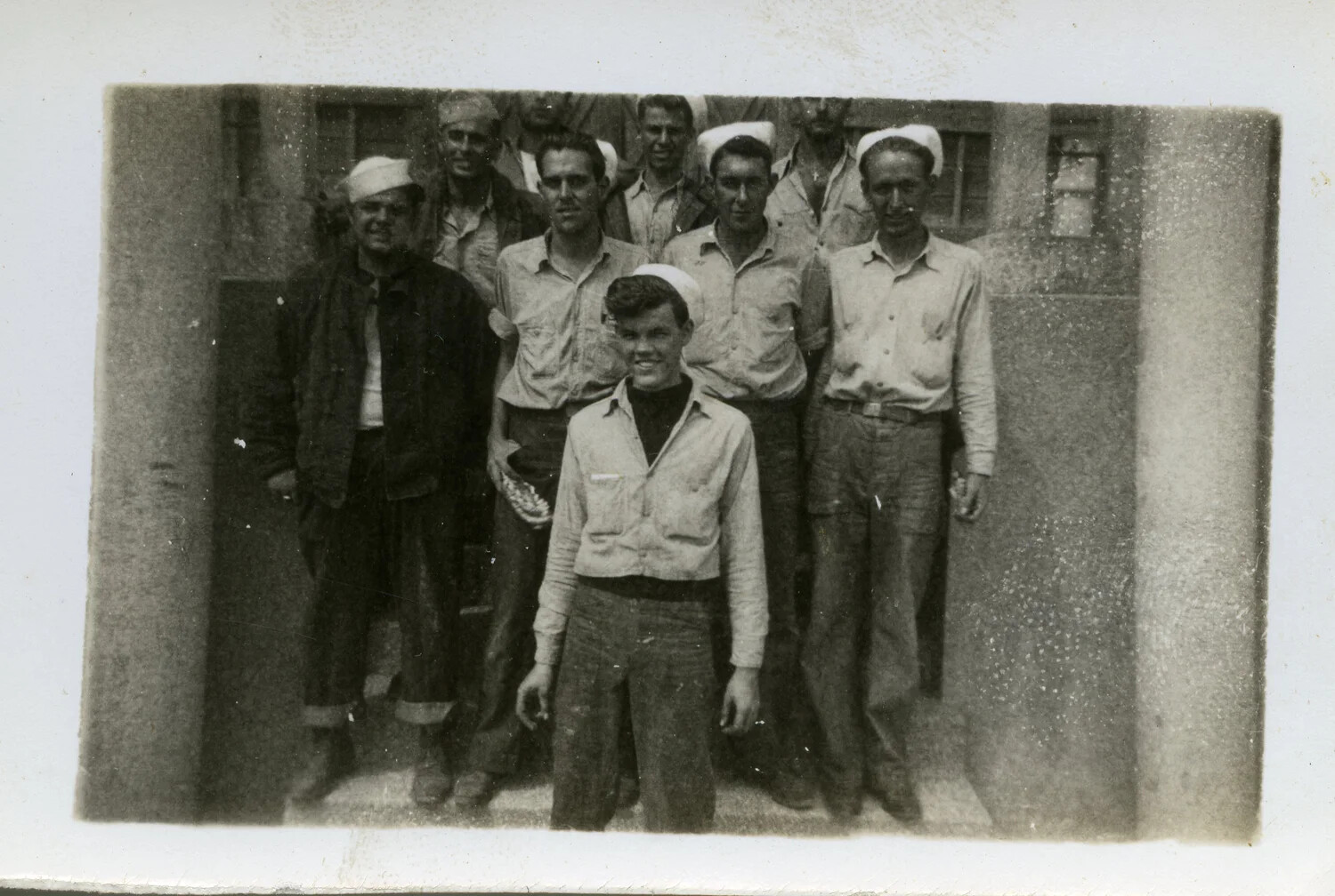 Group Portrait of U.S. Navy Sailors, Occupied Japan, Post-World War II