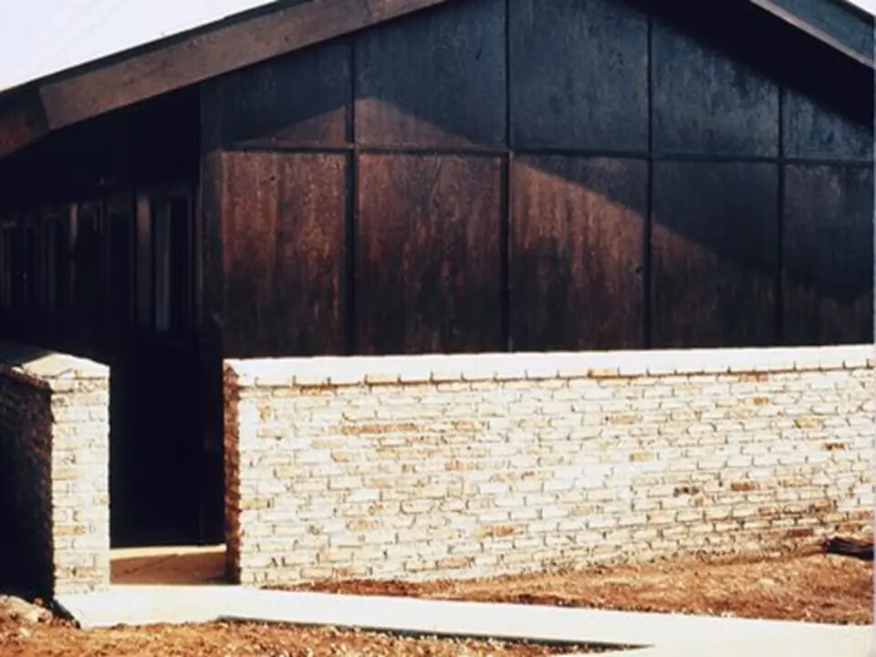 Squadron Building Exterior, Southeast Asia Air Base (Don Fulton Slide Collection)