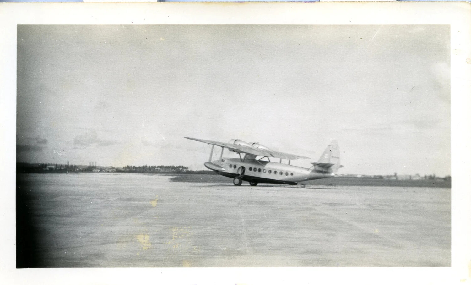 Sikorsky S-43 Amphibian 'Santa Maria' During Takeoff, Panama Canal Zone - Rudy F. Majewsky Collection