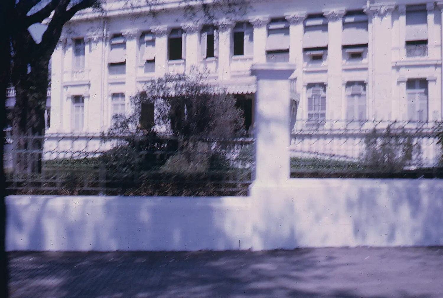 French Colonial Building, Saigon Area, Vietnam - Tet Offensive Period, 1968
