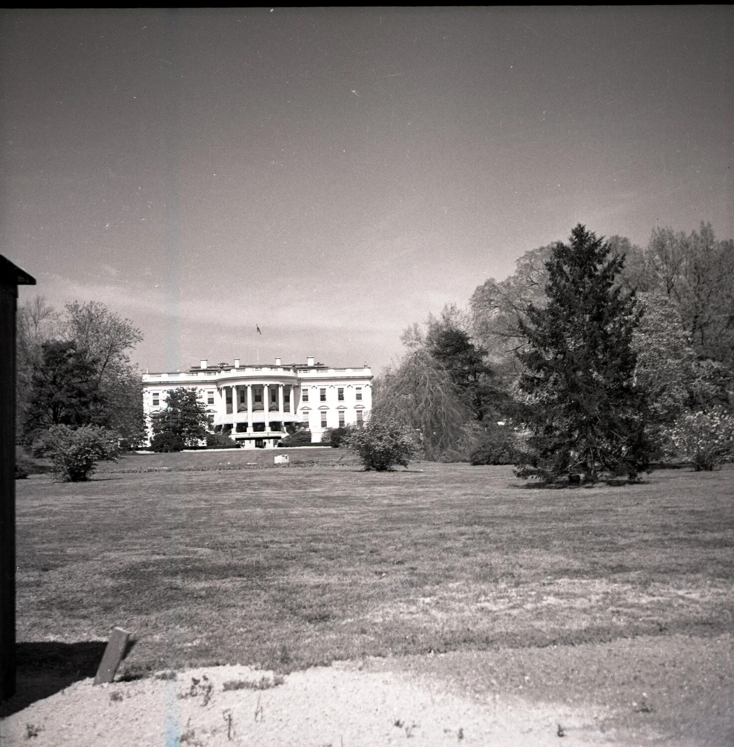 White House South Lawn and South Portico, Washington, D.C. (Misfiled Among Military Band Negatives)